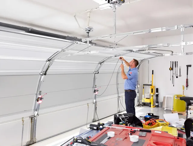 Garage door cable repair service by St. Simons Garage Door Repair in St. Simons