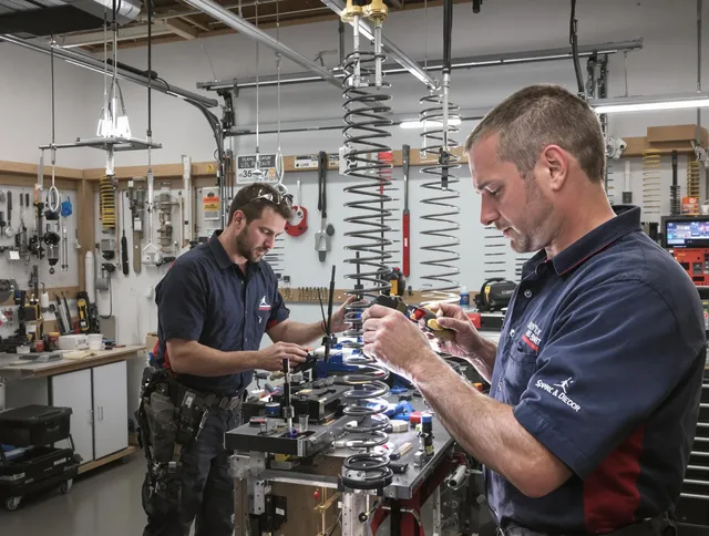 Garage door spring repair service by St. Simons Garage Door Repair in St. Simons
